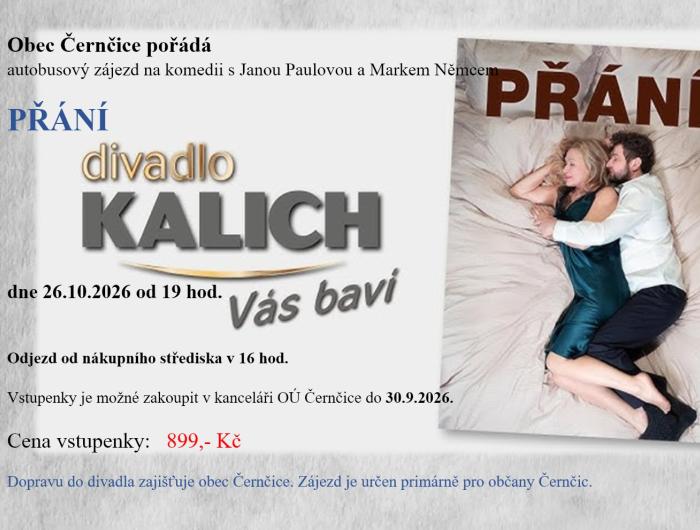 Zájezd do divadla Kalich